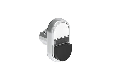 double touch illuminated pushbutton black/white