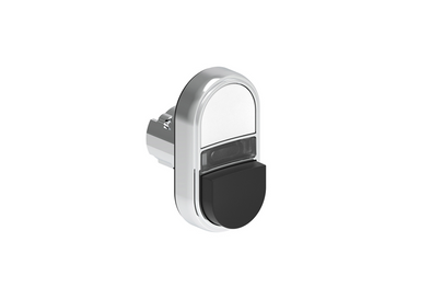 Lovato Electric: Double-Touch Illuminated Push Button, Flush White-Extended Black - LPSBL7214