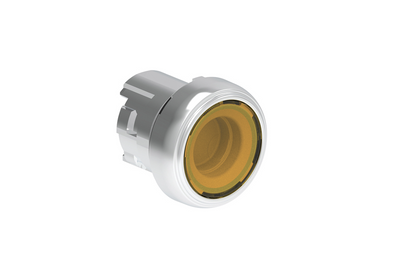 Lovato Electric: Illuminated Push-Push button, Flush, Yellow - LPSQL105