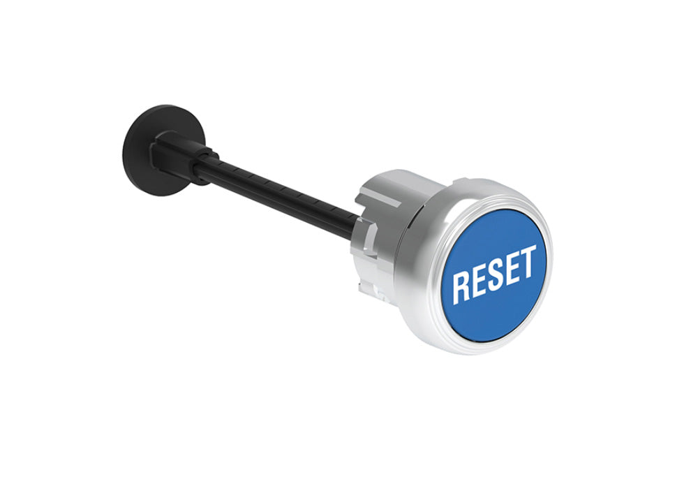 Reset Button Module Lovato Electric: Mechanical RESET button, Flush, Blue, RESET - LPSR1196 ...