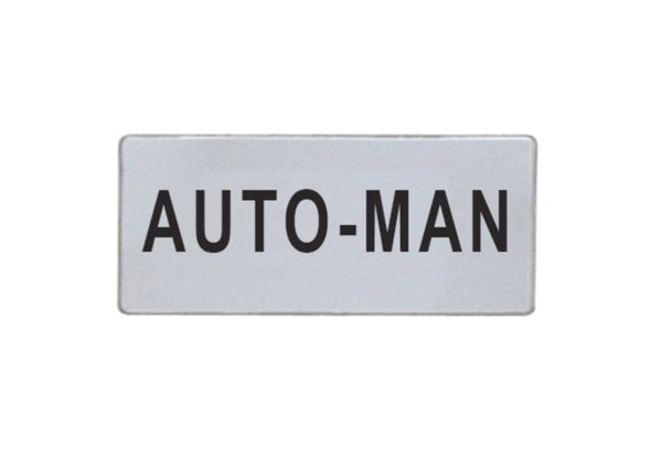 Auto-man label