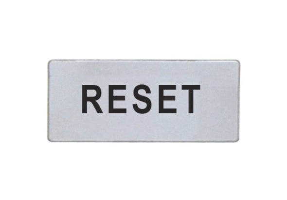 Lovato Electric: General Use Label "RESET" - LPXAGB222