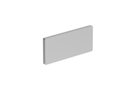 Engravable silver plastic label