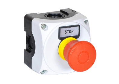 control station with E Stop pushbutton