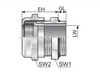 Murrplastik - MWKM Pg 16-2x6 Metal Cable Fitting - 84121828 (MOQ 50 pcs)