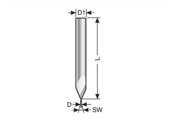 Murrplastik - Milling cutter 60° d = 0.2 mm - 86721470