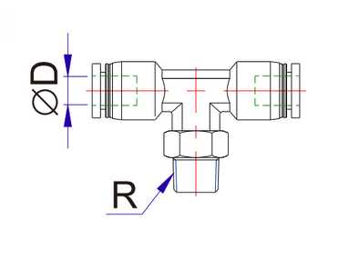 Airtac SUS316: Push to Connect Fitting, Male Connector - X-S6-NPEB5/32-10U (MOQ 10 pcs)