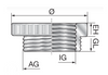 Murrplastik - RR M20/Pg9 Metal Reducing Bush - 83727812 (MOQ 100 pcs)