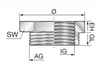 Murrplastik - RR M40/M32 Metal Reducing Bush - 83727626 (MOQ 25 pcs)