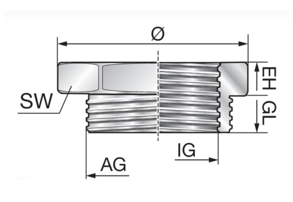 Murrplastik - RR M40/M32 Metal Reducing Bush - 83727626 (MOQ 25 pcs)