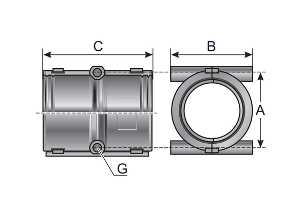 Murrplastik - SVG 36 Gray Conduit Connector - 83701614 (MOQ 10 pcs)