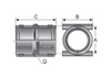 Murrplastik - SVG 21 Black Conduit Connector - 83701630 (MOQ 25 pcs)