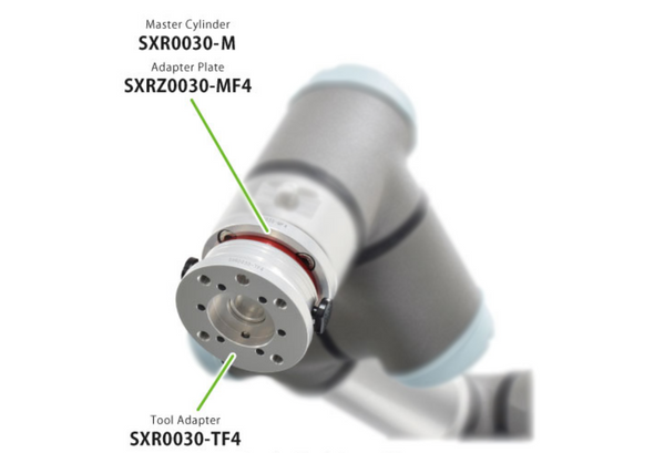 Kosmek SXR: Adapter Plate Manual Robotic Hand Changer - SXRZ0030-MF4