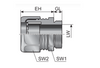 Murrplastik - WKM M16x1.5 Metal Cable Fitting - 84125014 (MOQ 50 pcs)