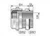 Murrplastik - WKM/EMV Pg 11 Metal Cable Fitting - 84122014 (MOQ 50 pcs)