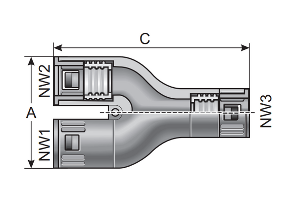 Murrplastik - YPA-F-9/9/9 Gray Distributor - 83701814 (MOQ 10 Meters)