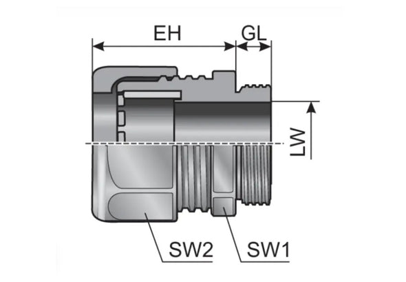 metal cable fitting diagram