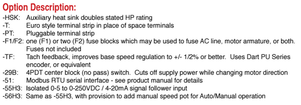 Dart Controls -HSK (150)