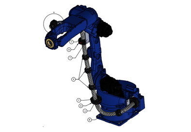 Murrplastik- Yaskawa Motoman GP12 Through Arm Dress - 17.36.021.01