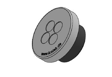 Icotek KEL-DPZ 32|4-2 gy: Round Cable Entry Plate - 43733 | Trimantec