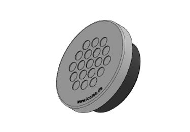 Icotek KEL-DPZ 50|19 gy: Round Cable Entry Plate - 43758