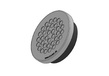 Icotek KEL-DPZ 63|35 gy: Round Cable Entry Plate - 43763 | Trimantec