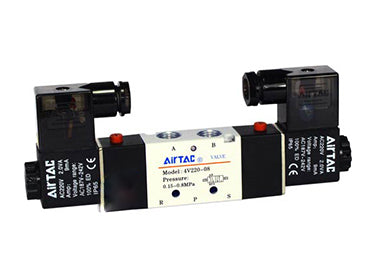 Elettrovalvola Aria 5/2 4V220-08 AC 110V 1/4 BSPT - IP65 Per Automazione