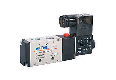Airtac 4V210-08: Solenoid Air Valve, WITHOUT COIL  - 4V21008-X0