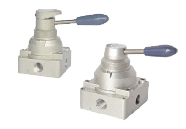 AirTAC 4HV310-10 Hand Lever Valve - 4/2 Way 3/8" PT Pneumatic Air Valve, 0-145 PSI, Manual Control - View #9