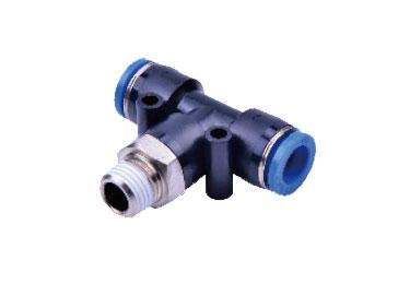 Airtac NPEB: Push to Connect Fitting, Male Branch Tee - NPEB5/32-U10 (MOQ 10 pcs.)