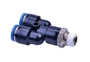 Airtac NPYB: Push to Connect Fitting, Branch Y - NPYB1/4-1/4 (MOQ 10 pcs.)