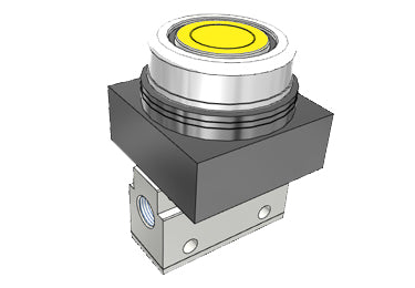 Airtac CM3PF-06: Manual Valve, 3 Way - CM3PF06Y