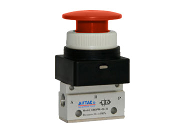 Airtac CM3PM-06: Manual Valve, 3 Way - CM3PM06R