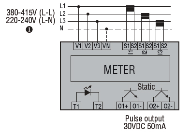 Lovato DME: Energy Meter - DMED310T2MID
