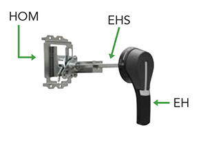 Noark Accessory: Handle Operating Mechanism-HOM6B