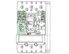 Noark Accessory: Three Conductor Breaker-LTC26NCA