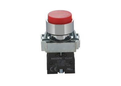 Noark Ex9PB: Red 22mm Extended Pushbutton - Ex9PBL42