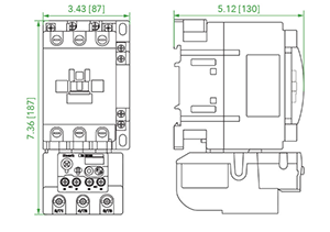 Noark Ex9R:Current Miniature IEC Contactor - Ex9R100B50A