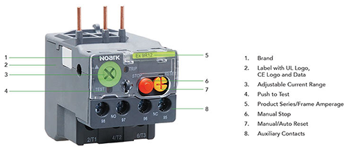 Noark Ex9R:Thermal Overload Relay €“ Ex9R185B210A