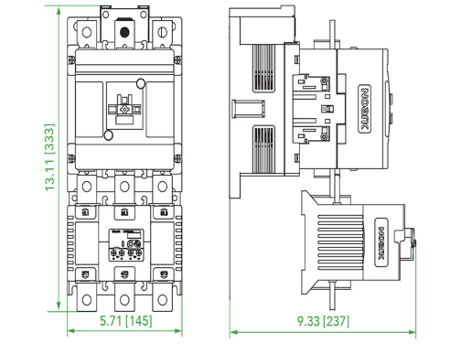 Noark Ex9R:Thermal Overload Relay - Ex9R500b400A