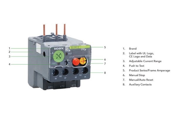 Noark Ex9R:Thermal Overload Relay €“ Ex9R38B4A