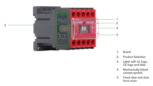 Noark Ex9RCA: Safety Contactor Relay-Ex9RCA44DBS