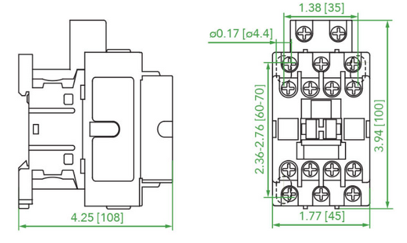 Noark Ex9C:Standard IEC Contactor - Ex9C3211G7