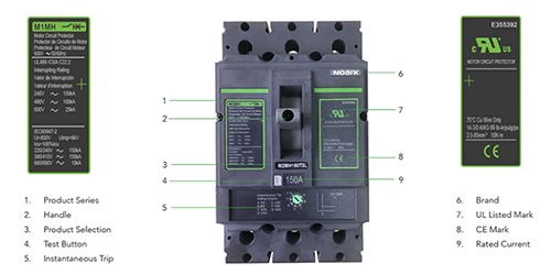Noark Ex9: Molded Case Motor Circuit Protectors-M1MS15T3L