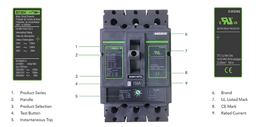 Noark Ex9: Molded Case Motor Circuit Protectors-M1MN100T3L
