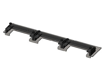 Icotek KDR-ESR-TS8-1200-2-43083: Enclosure Base Plate with Slide Frames - 43083