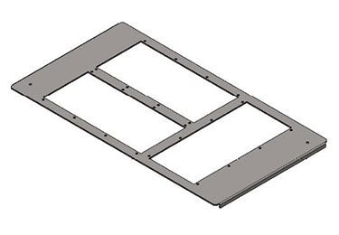 Icotek KDR-BMP-TS8-800/500: Enclosure Base Plate for Module Plates - 43308