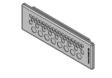 Icotek KEL-DP 24|50 A gy: Cable Entry Plate - 43520