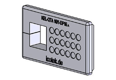 Icotek KEL-QTA 10|1-DP 18 B: Pluggable Cable Entry Frame - 43658
