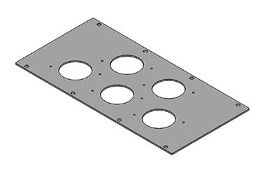 Icotek MP 6: Module Plate for Enclosure Bases - 43883